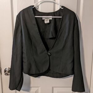 Vintage JR Nites by Caliendo Single Button Front‎ Blazer Jacket Size 14P Petite